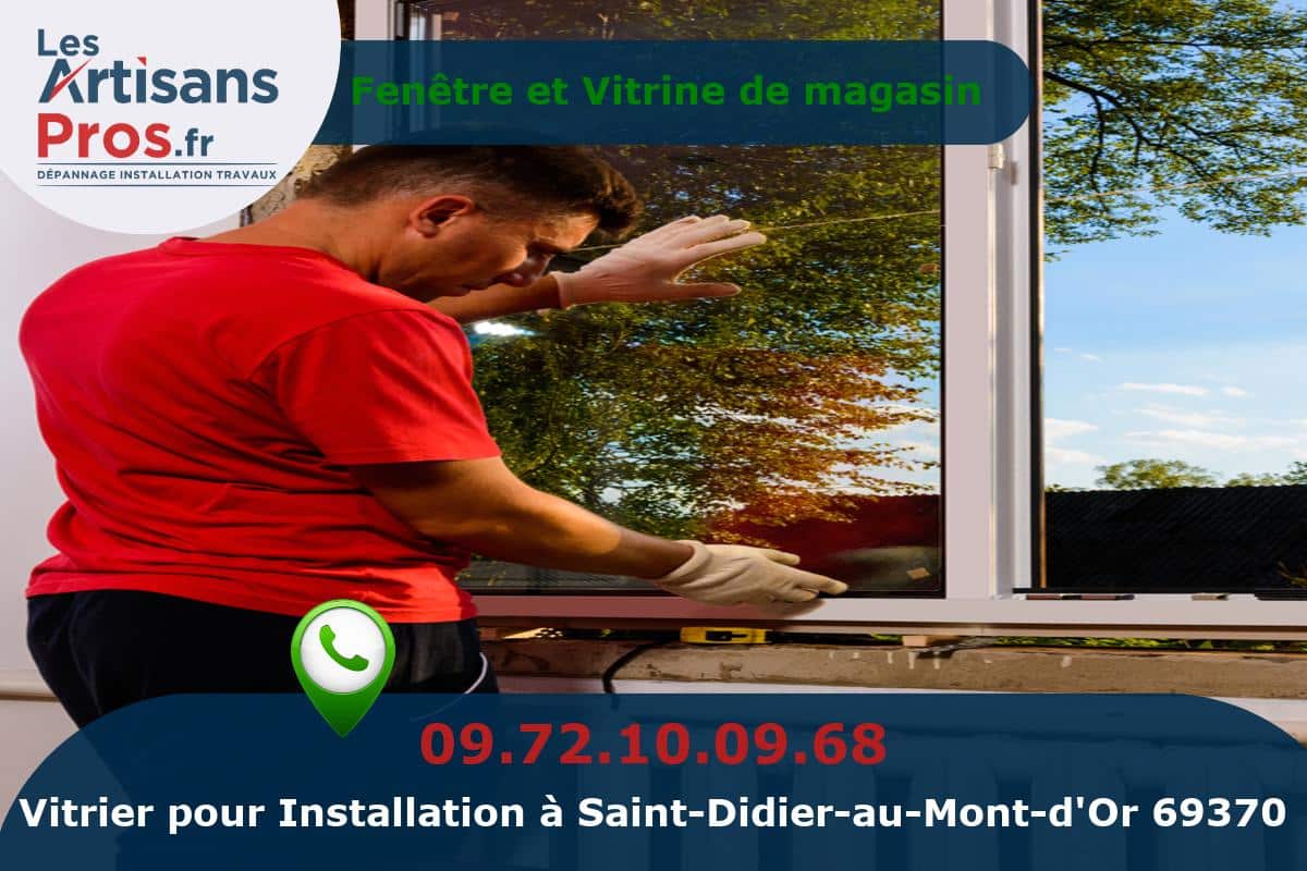 Installation de Vitrerie Saint-Didier-au-Mont-d’Or