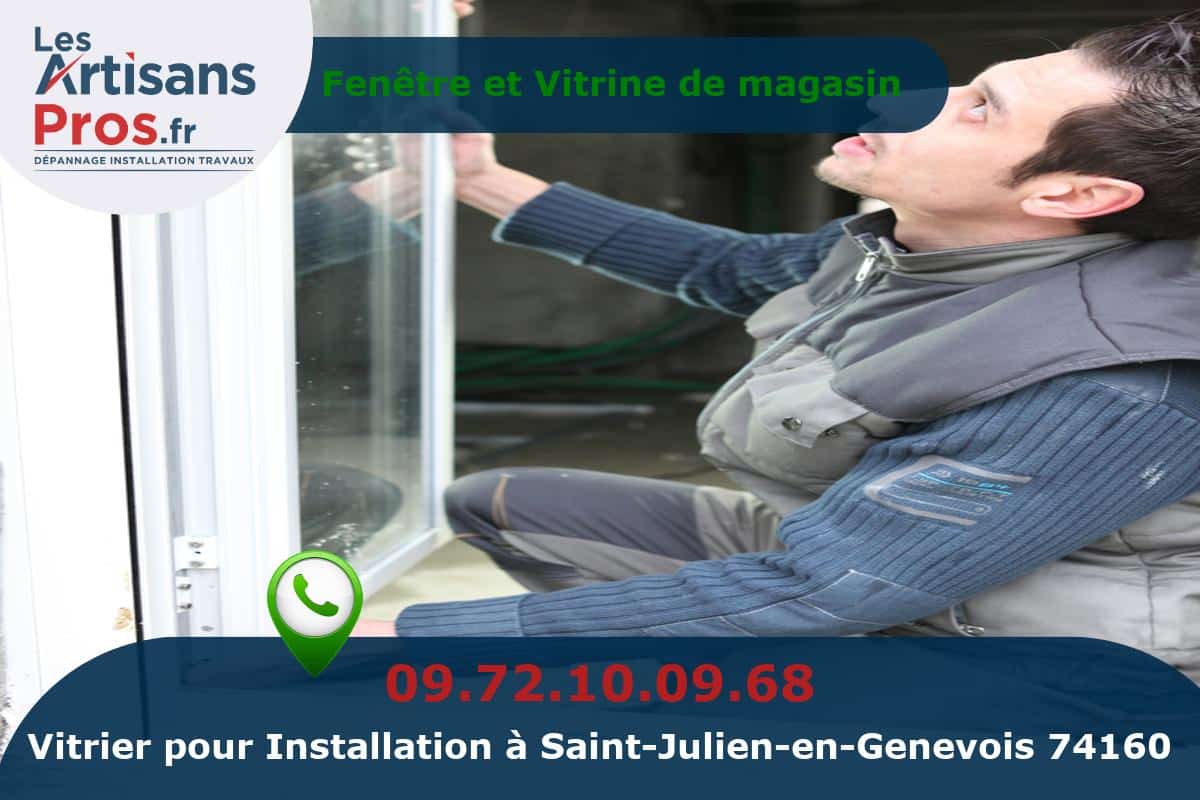 Installation de Vitrerie Saint-Julien-en-Genevois