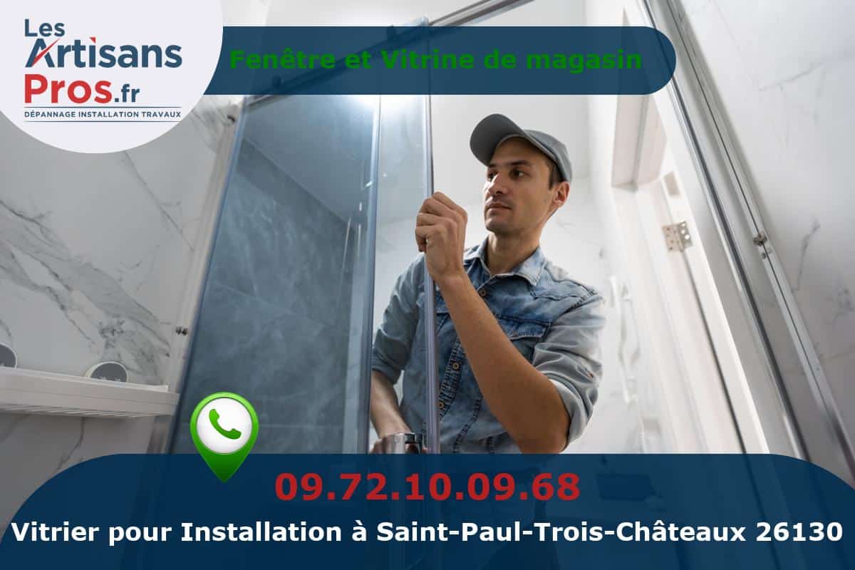 Installation de Vitrerie Saint-Paul-Trois-Châteaux