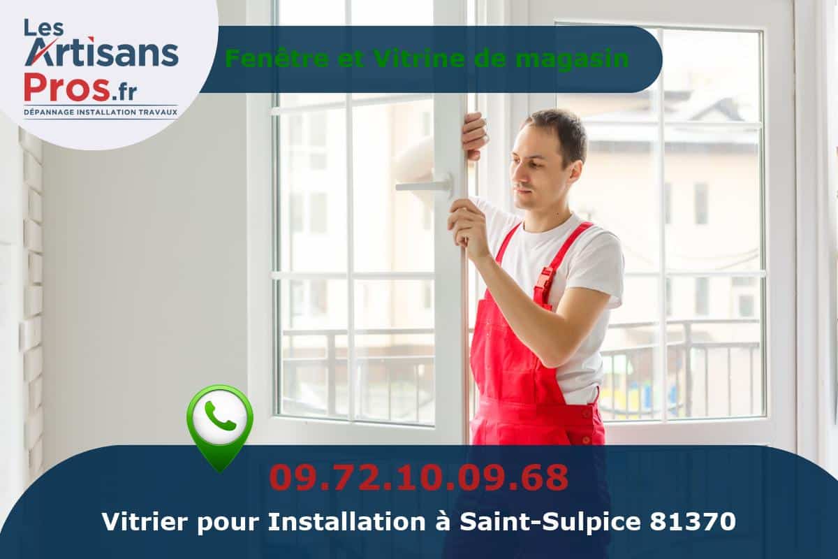 Installation de Vitrerie Saint-Sulpice