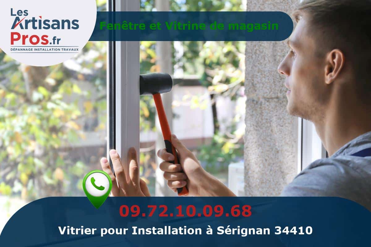 Installation de Vitrerie Sérignan