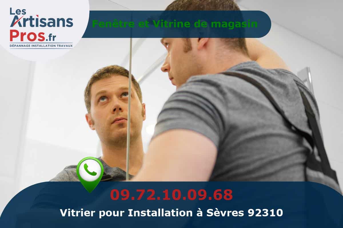 Installation de Vitrerie Sèvres