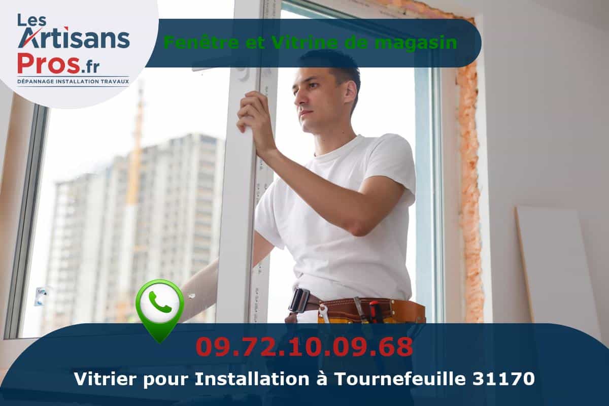 Installation de Vitrerie Tournefeuille