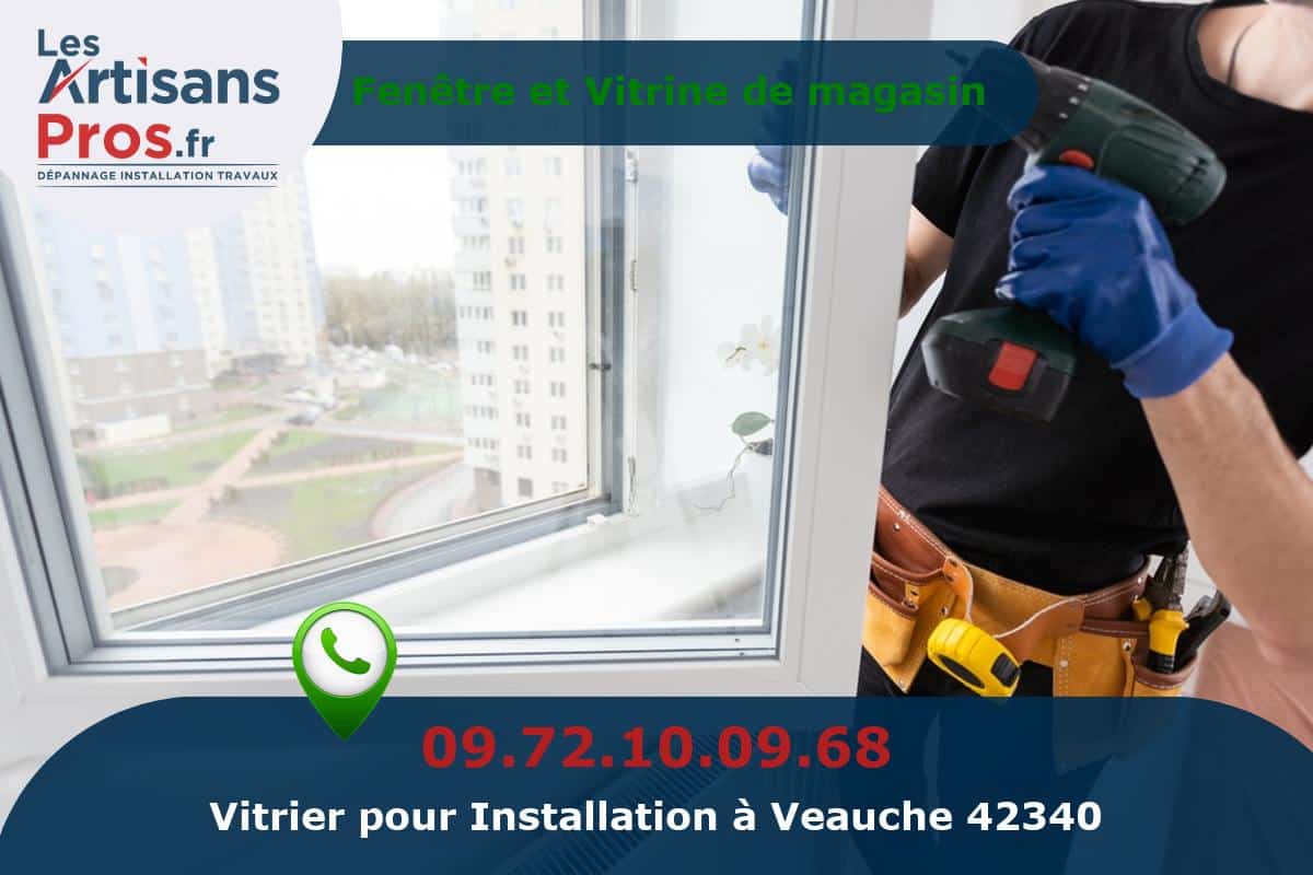 Installation de Vitrerie Veauche