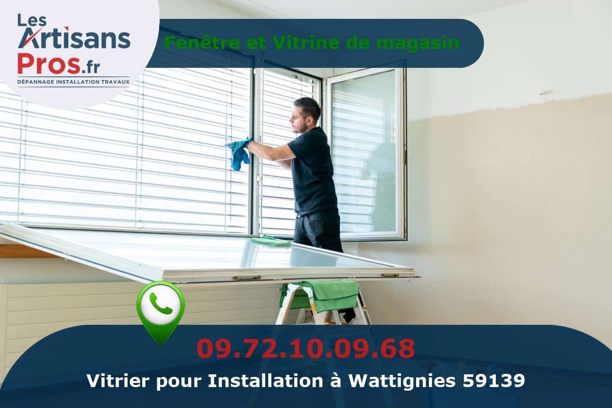 Installation de Vitrerie Wattignies