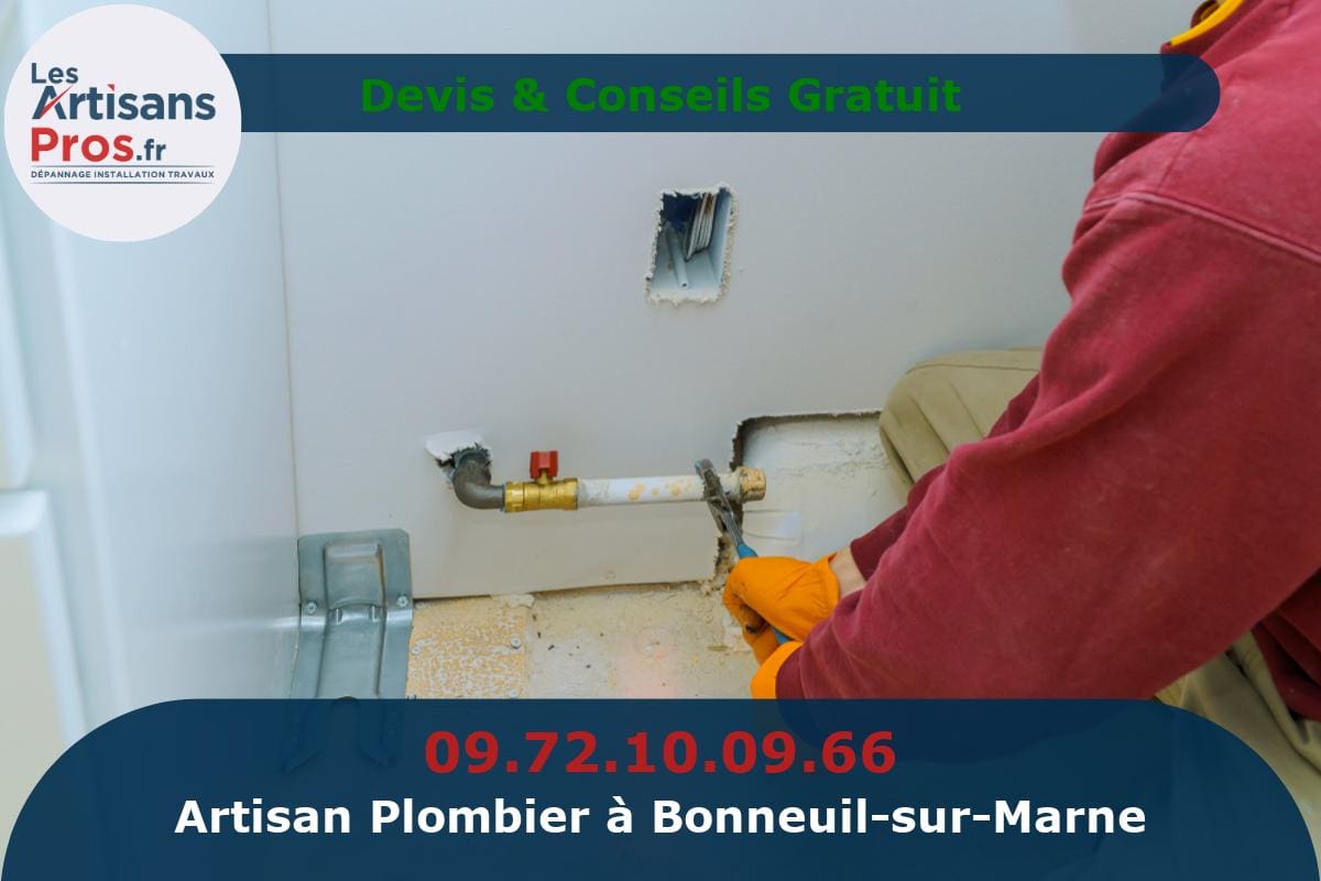 Plombier à Bonneuil-sur-Marne
