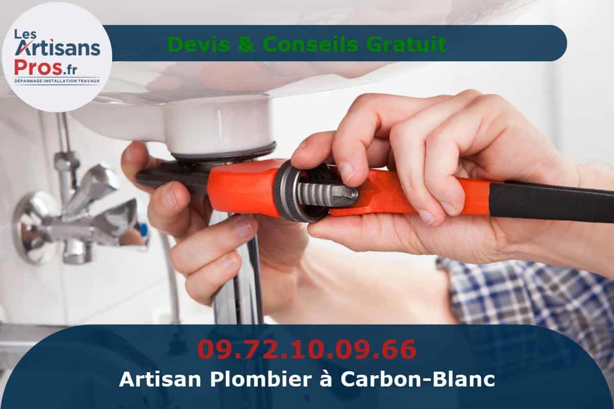 Plombier à Carbon-Blanc