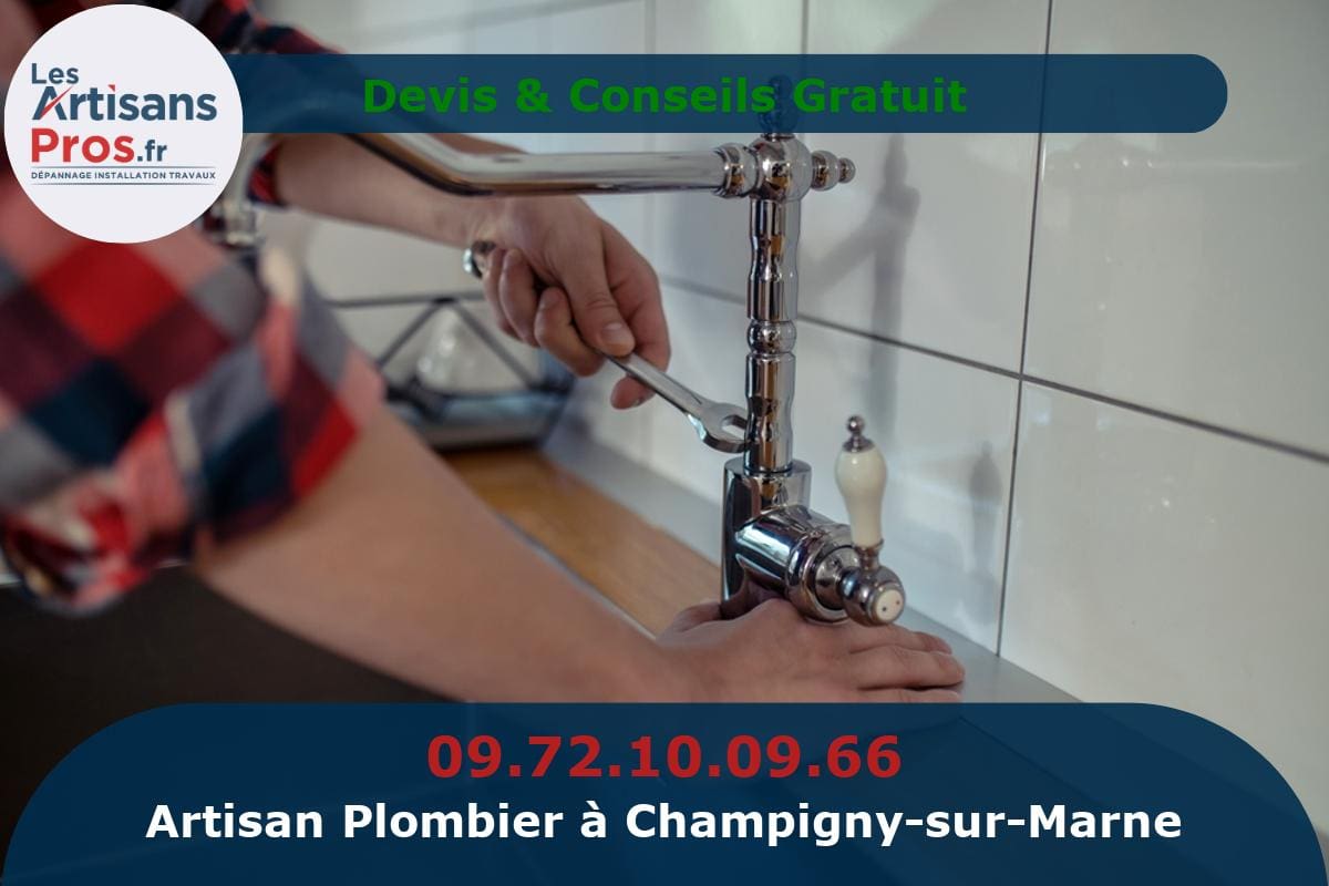 Plombier à Champigny-sur-Marne