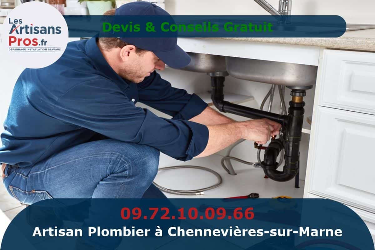 Plombier à Chennevières-sur-Marne