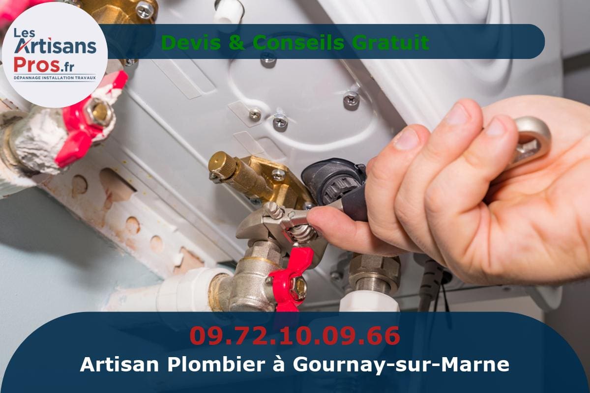 Plombier à Gournay-sur-Marne