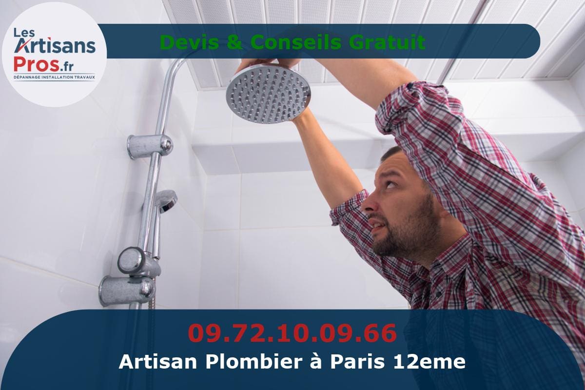 Plombier à Paris 12eme arrondissement