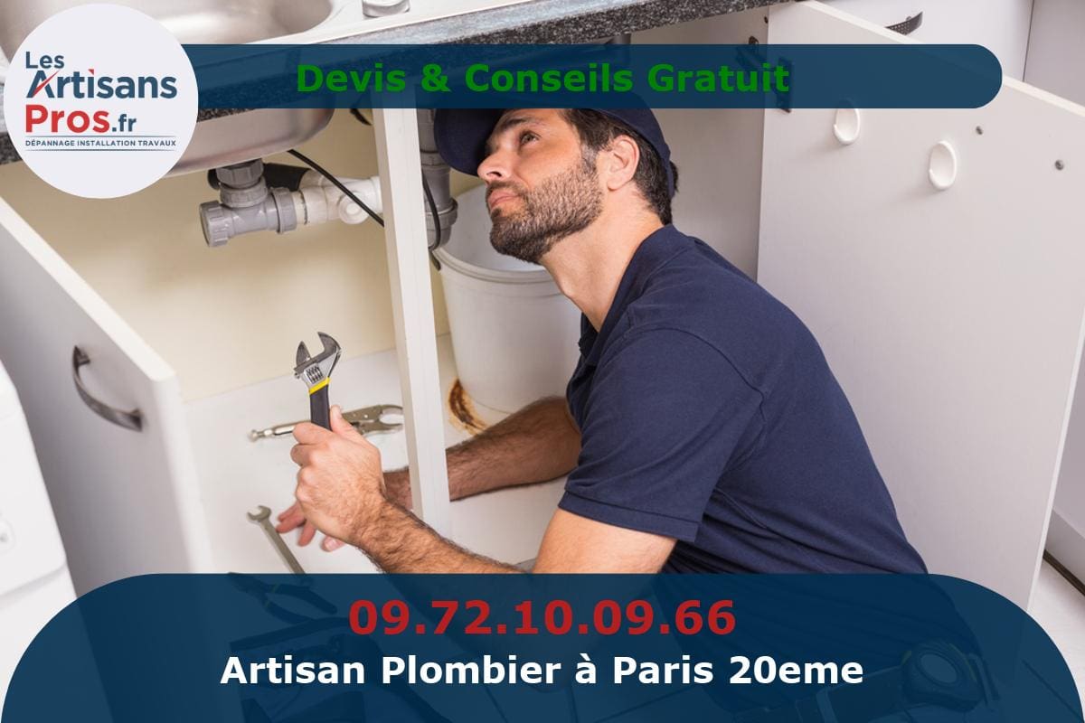 Plombier à Paris 20eme arrondissement