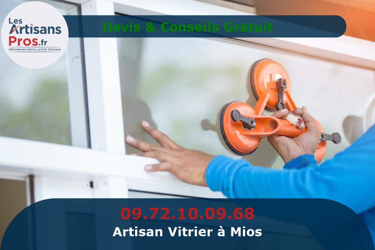 Vitrier à Mios