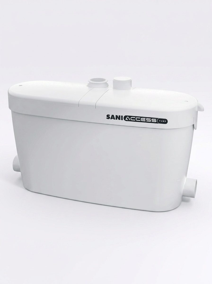 Pompe de relevage Saniaccess Pump vue de face, double accès à la mécanique