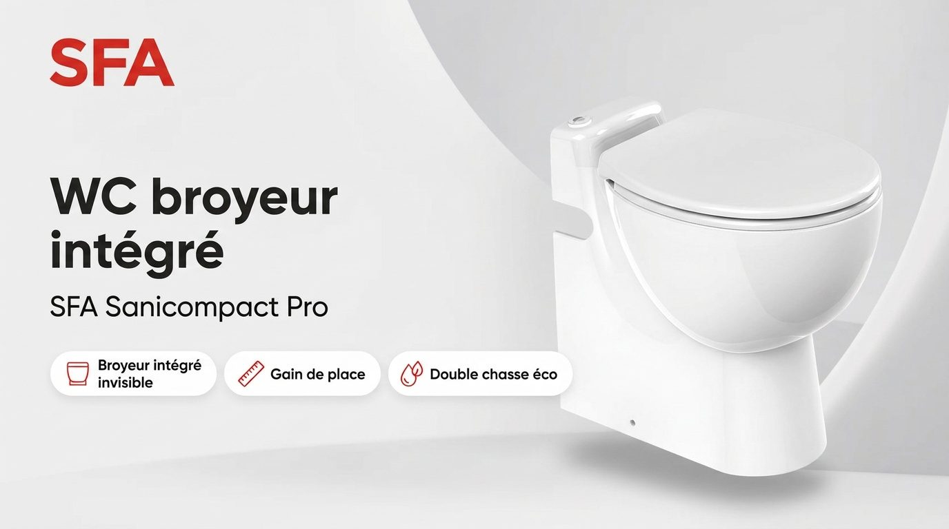 WC broyeur intégré SFA Sanicompact Pro