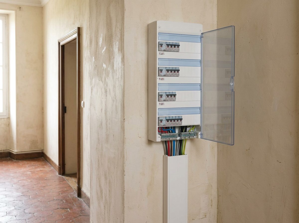Tableau électrique Drivia installé dans un logement