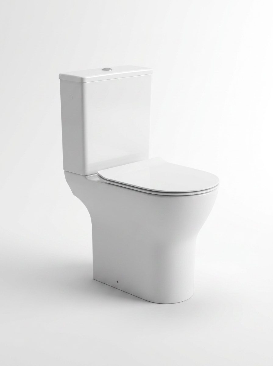 WC surélevé Alterna Serenite blanc, réservoir attenant, abattant frein de chute