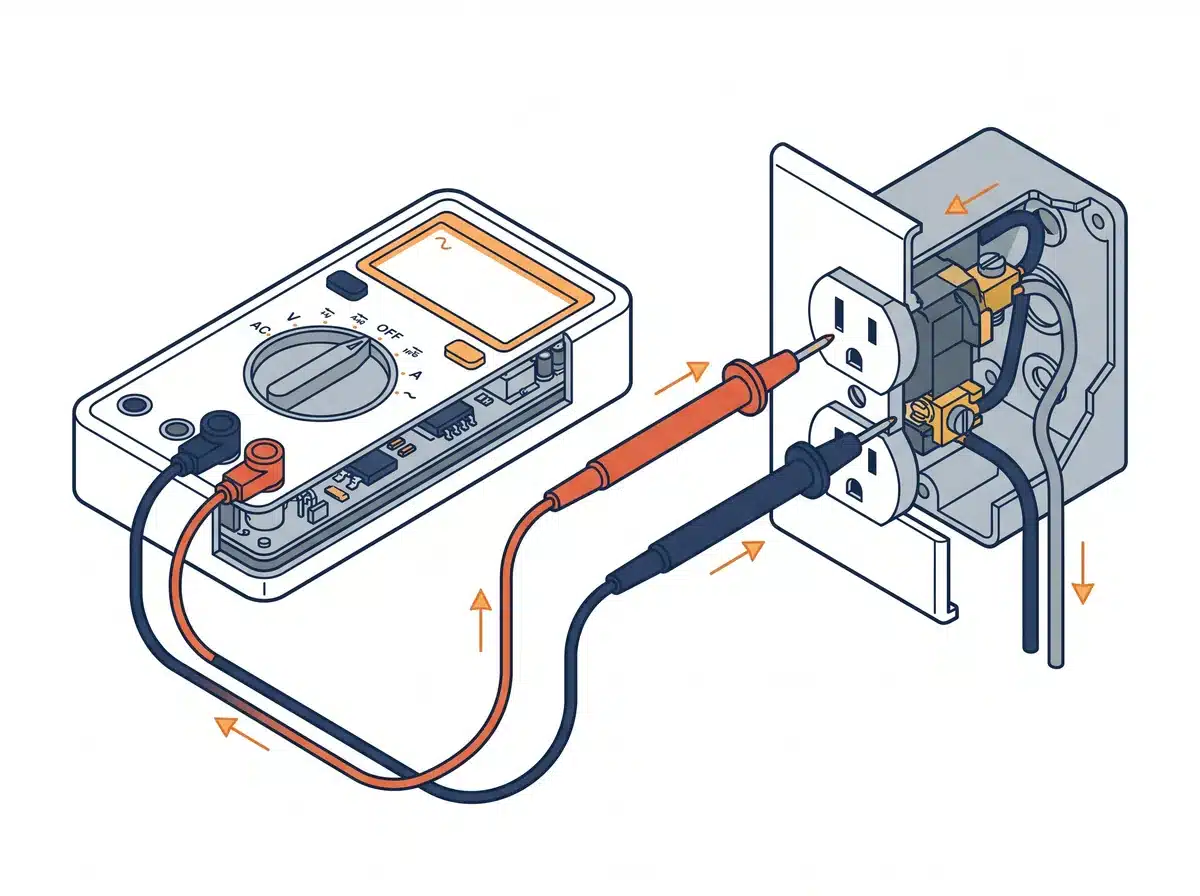 Schéma technique : la recherche de panne électrique par un électricien à Colomiers