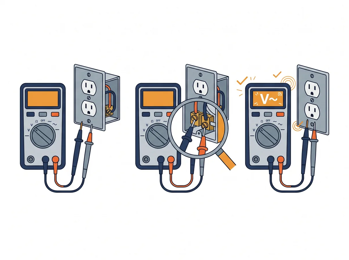 Schéma technique : la recherche de panne électrique par un électricien à Roncq