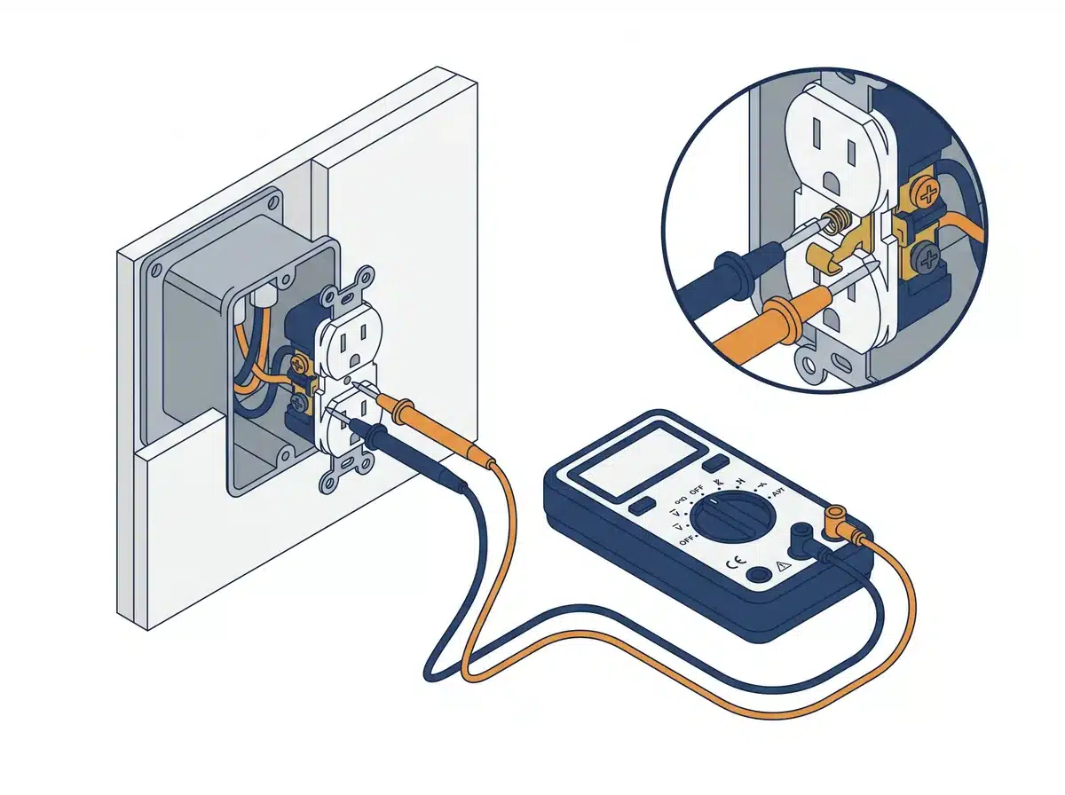 Schéma technique : la recherche de panne électrique par un électricien à Clisson