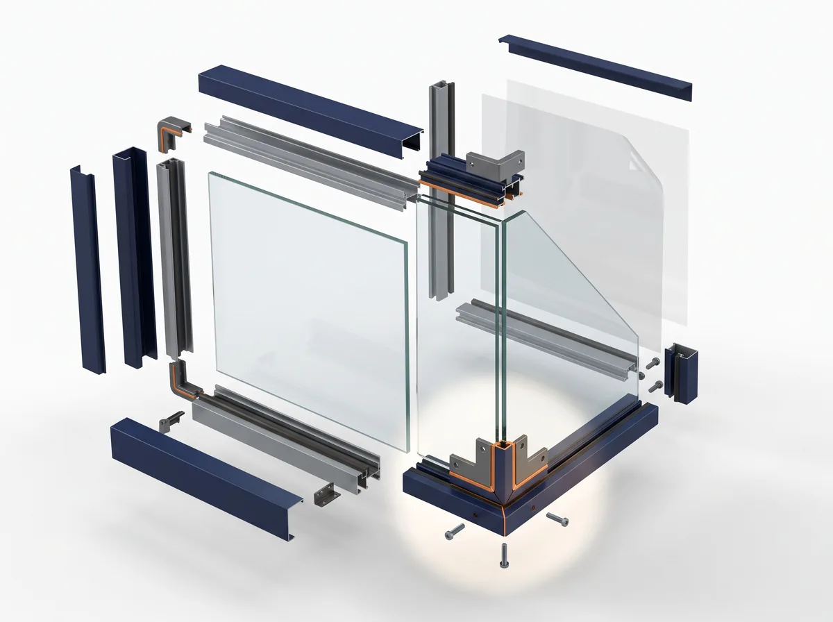 Illustration 3D : le remplacement d'une vitrine de magasin par un vitrier à Salon De Provence