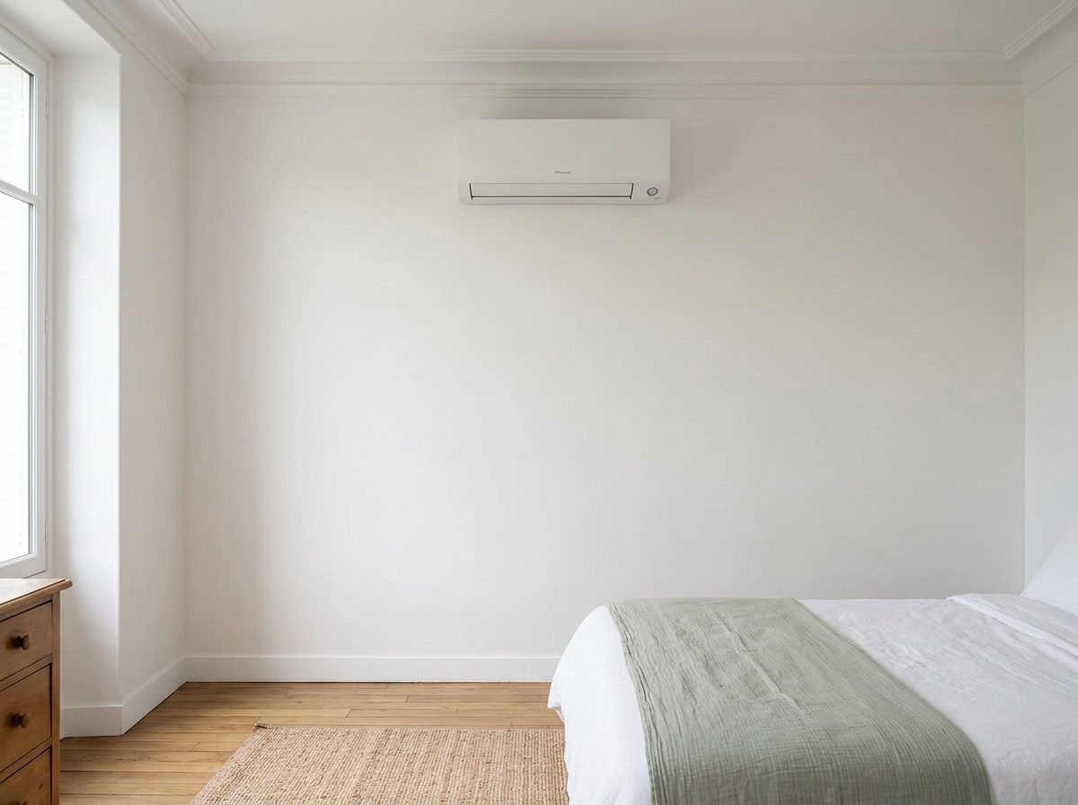 Installation bisplit Daikin dans un séjour et une chambre