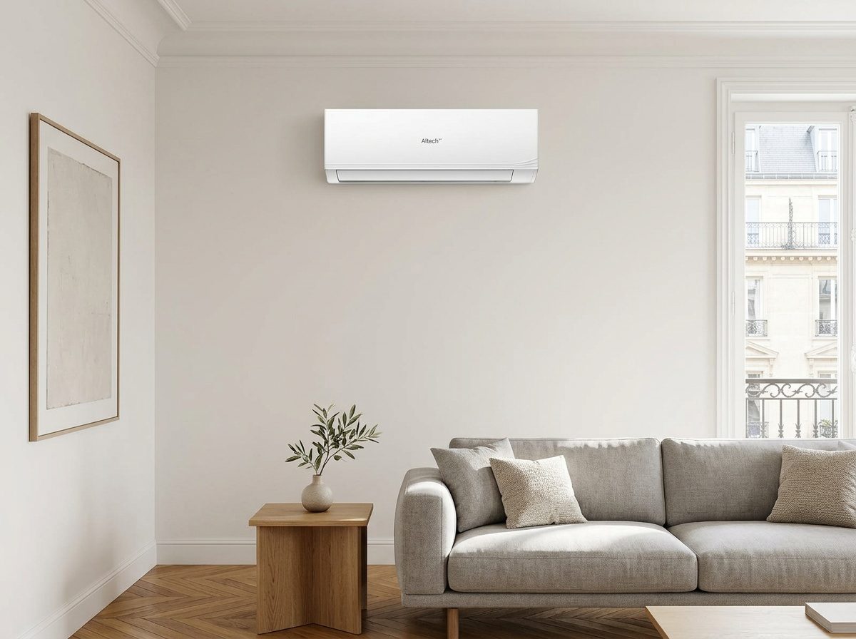 Monosplit Altech dimensionné pour un séjour de 20 m²