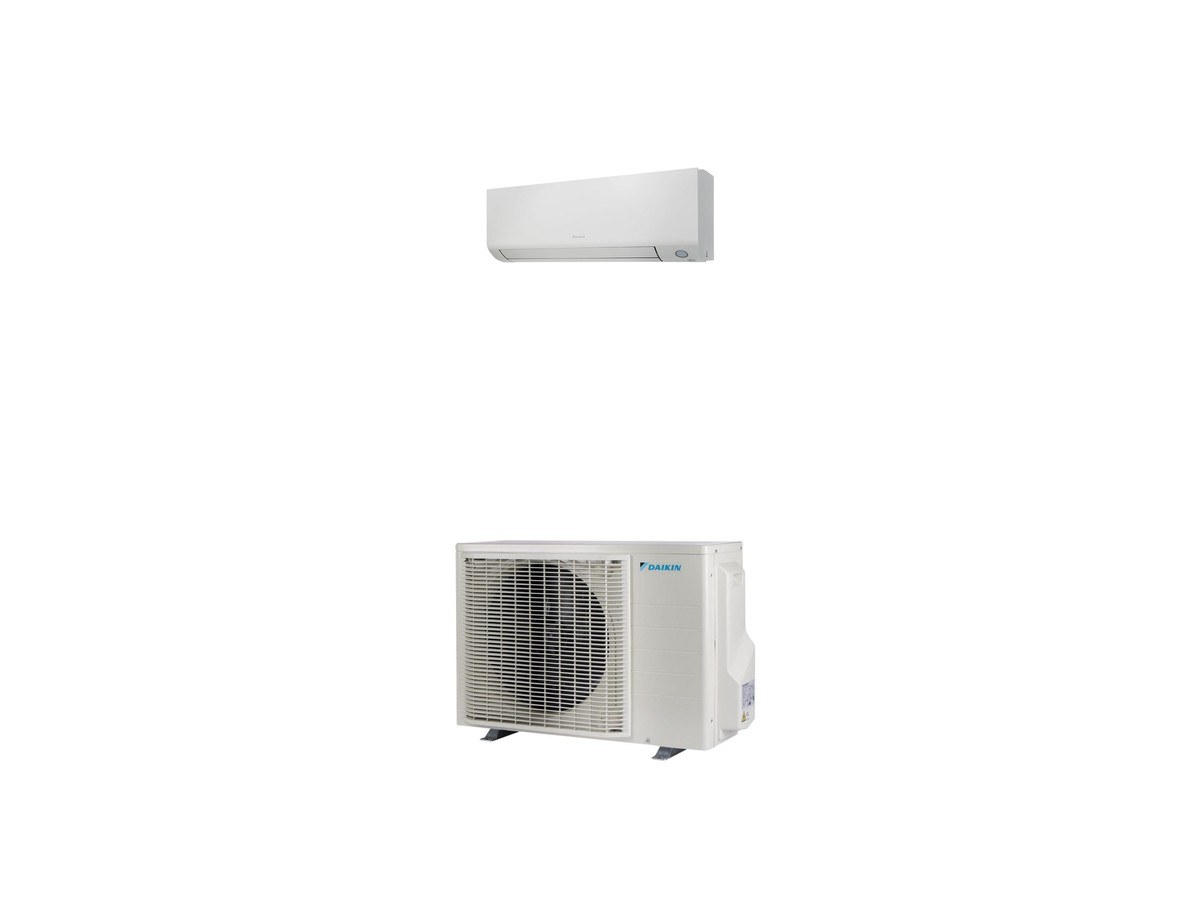 Unité intérieure Daikin FTXM25A et groupe extérieur RXM25A9 en photo réelle