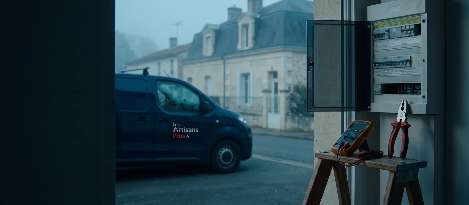 Électricien Coutras - tableau électrique, intervention rapide