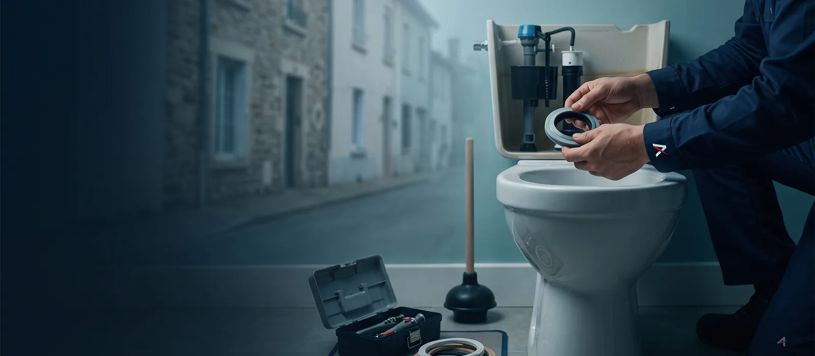 Plombier Écully - WC bouché, intervention rapide
