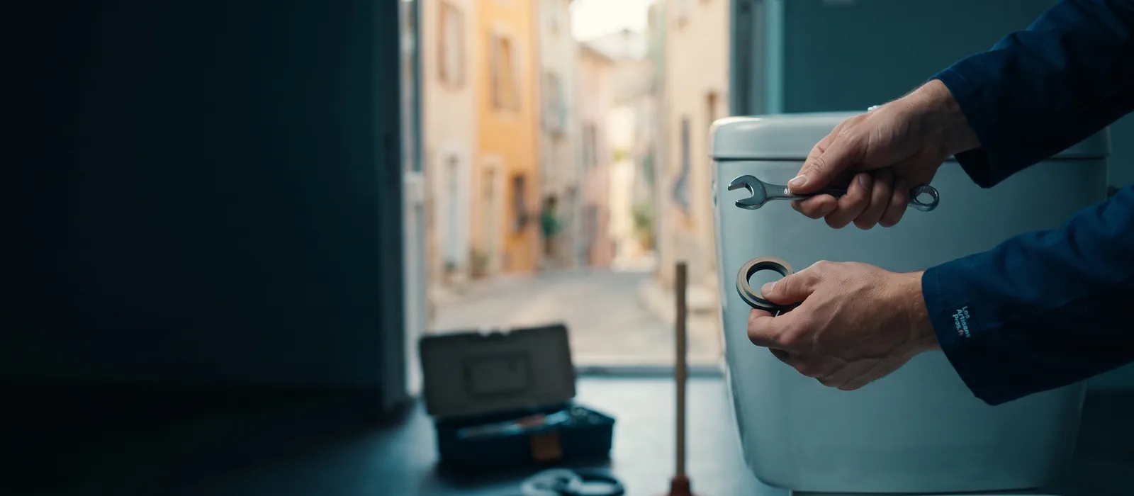 Plombier La Gaude - WC bouché, intervention rapide